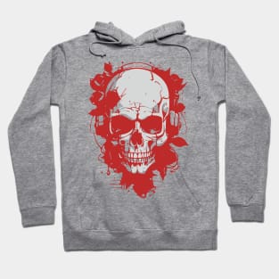 skull with roses Hoodie